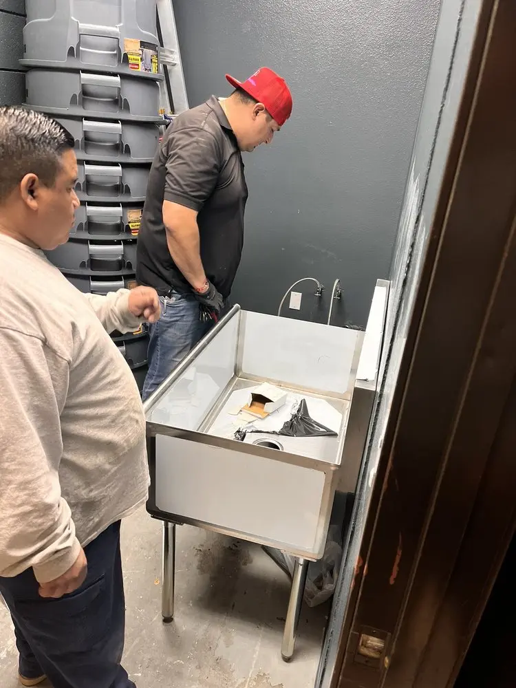 Commercial plumbing and sink installation in Redondo